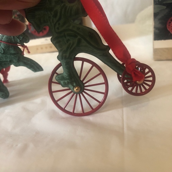 Hallmark Turn of Century die cast toy brass bell ornaments Uncle Sam and Fireman - Picture 10 of 10